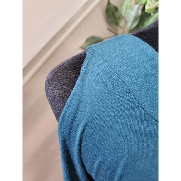 Inner Womens Blue Rayon Round Neck Cold Shoulder Sleeve Casual Top Blouse Small - Picture 5 of 11